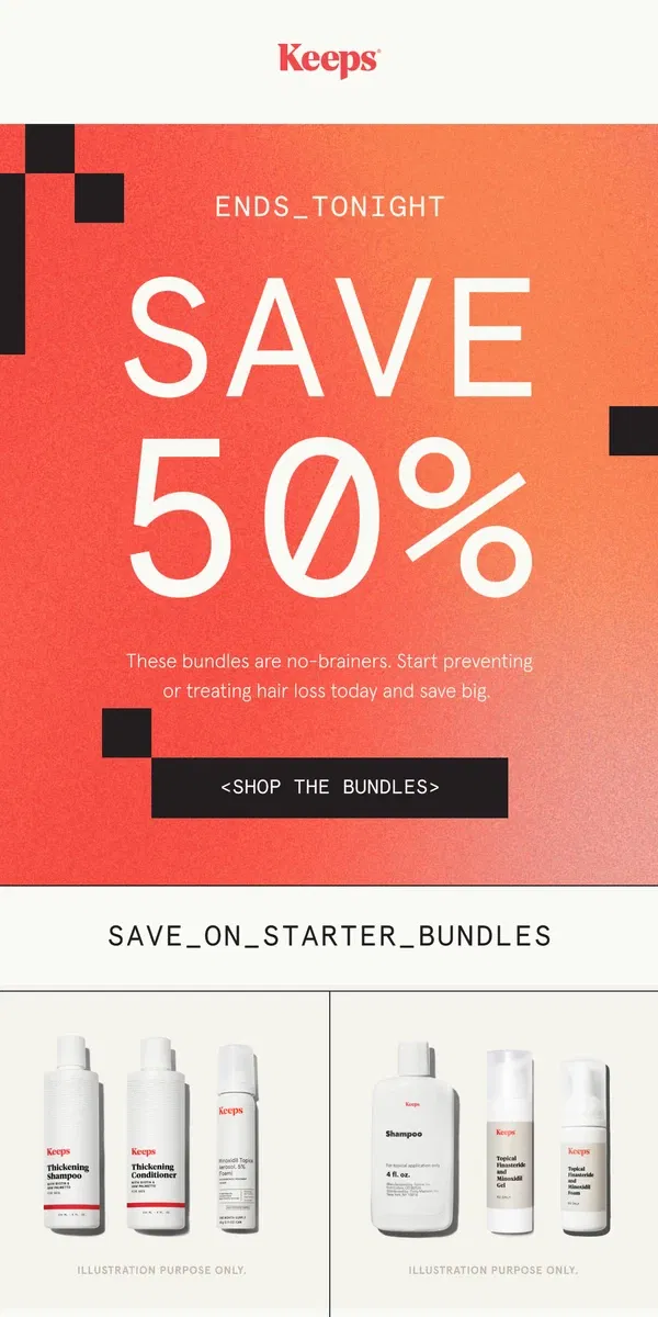 Email from Keeps. Save BIG on these pre-black Friday exclusive bundles