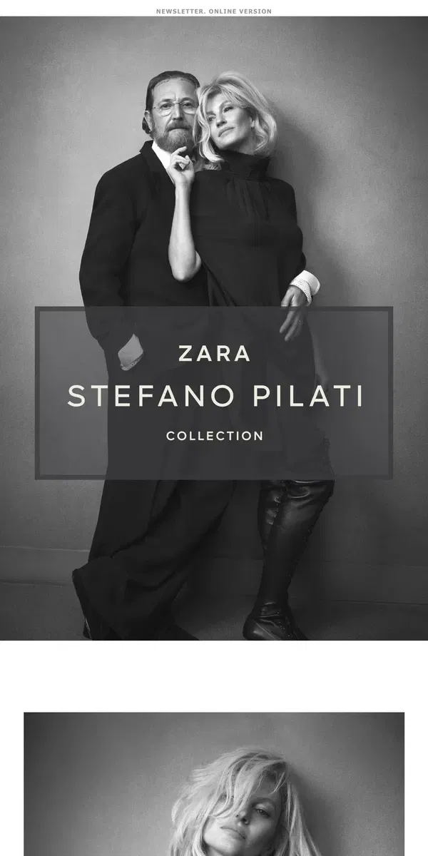 Email from Zara. STEFANO PILATI X ZARA