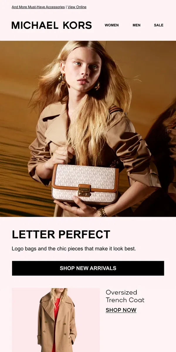 Email from Michael Kors. The Low-Down On Logo