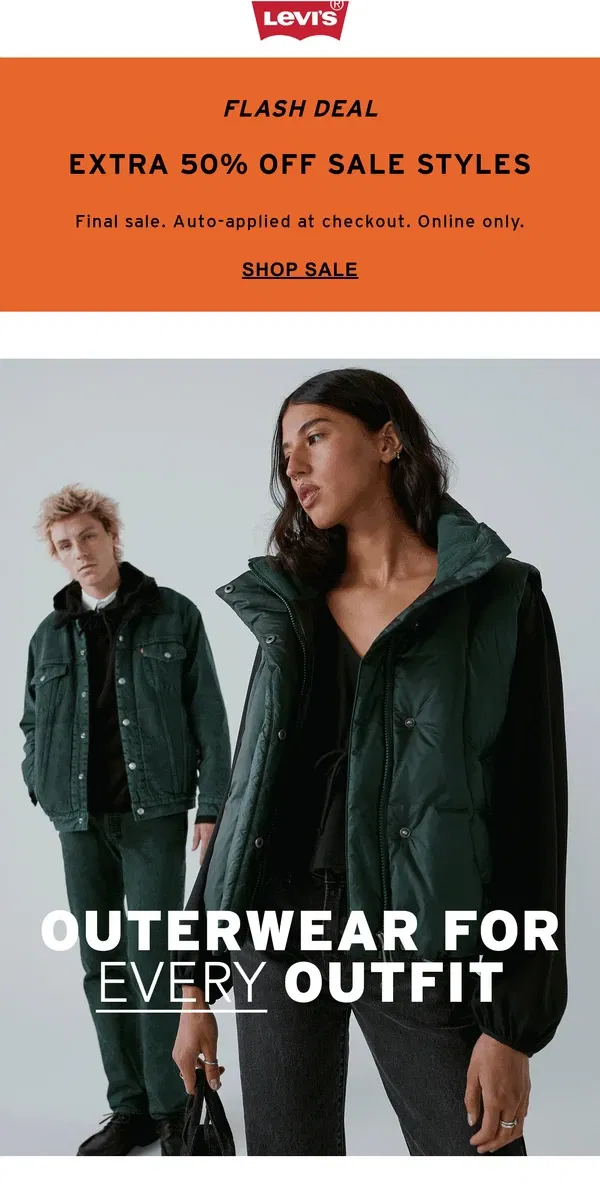 Email from Levi's. Yes, you should bring a jacket.