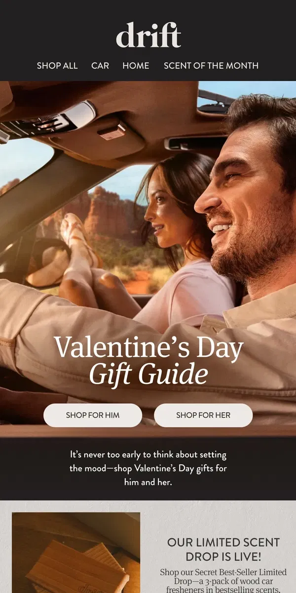 Email from drift.. Already Thinking About Valentine’s Day Gifts?