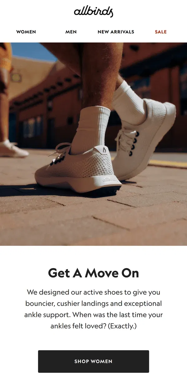 Email from Allbirds. Our Most Innovative Bounce Yet