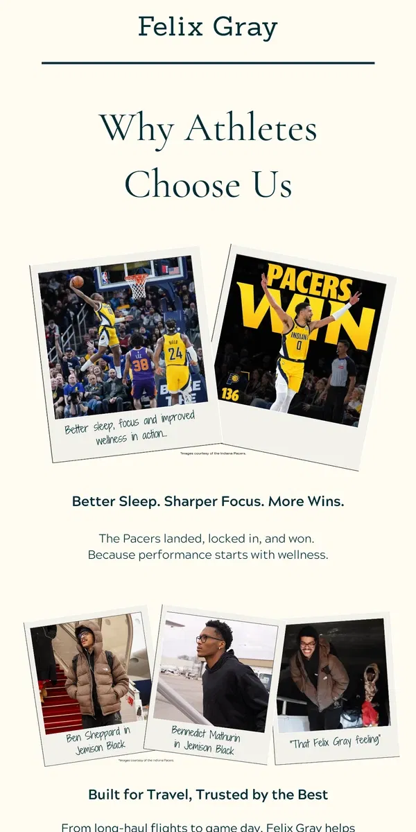 Email from Felix Gray. The Secret to Winning? Better Sleep & Sharper Focus