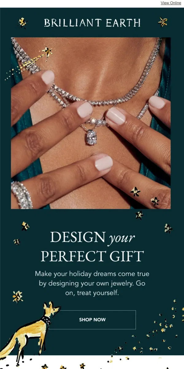 Email from Brilliant Earth. Dreaming in diamonds?