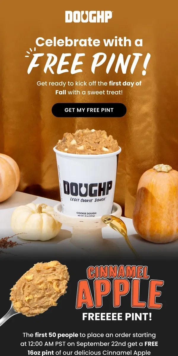 Email from Doughp. 🍂 We’re Falling for Cinnamel Apple!