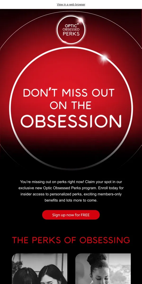 Email from Colgate. ⭐️ Don’t miss out on Optic Obsessed Perks