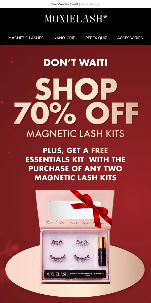 Email from MoxieLash. 🎁 Holiday Shopping Made Easy