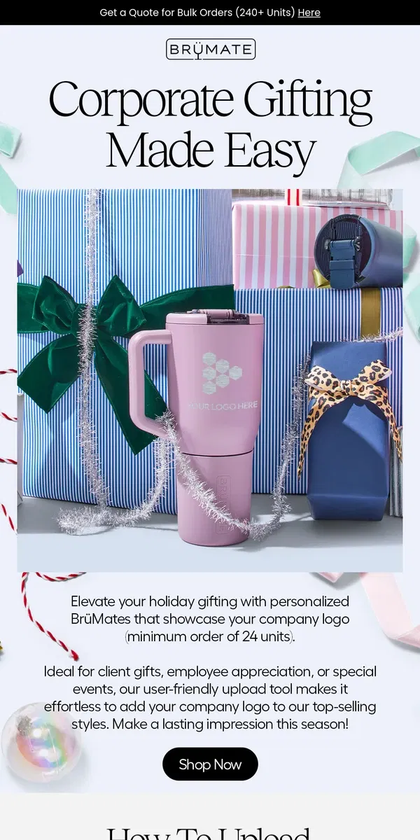 Email from BruMate. Branded Gifts For Your Team 🎁