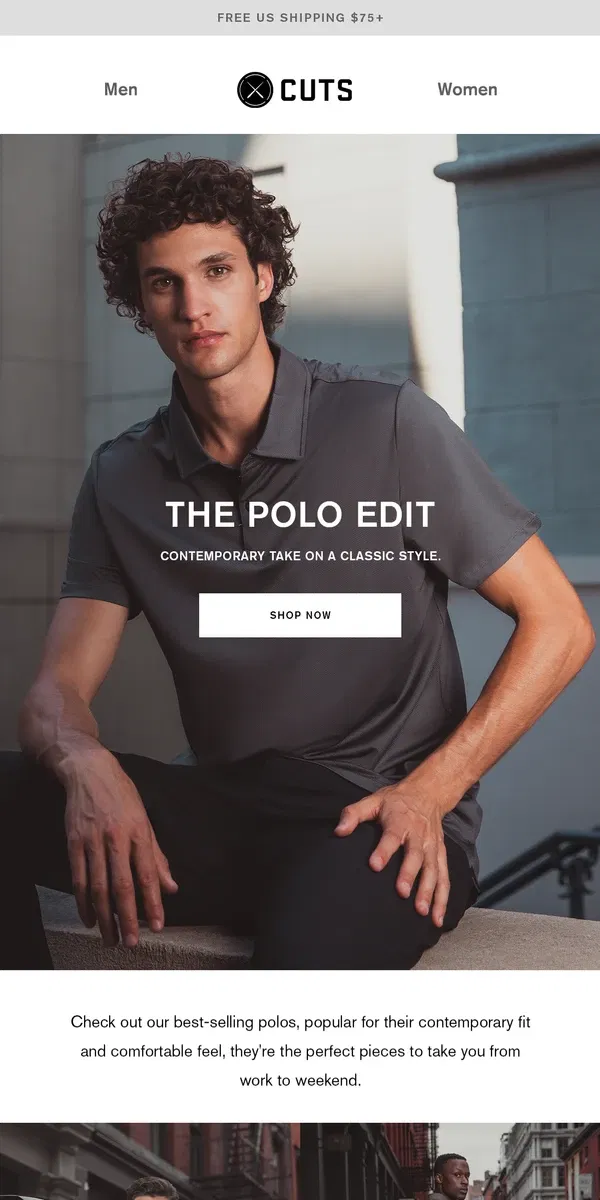 Email from Cuts. The Polo Edit