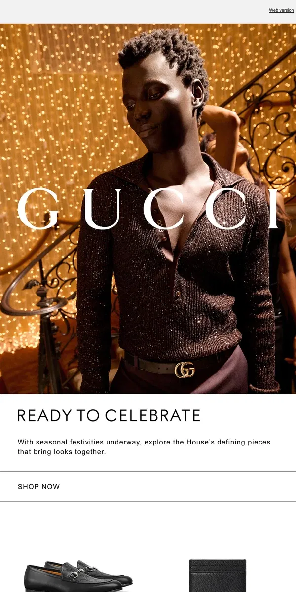 Email from GUCCI. Midnight Moments in Gucci