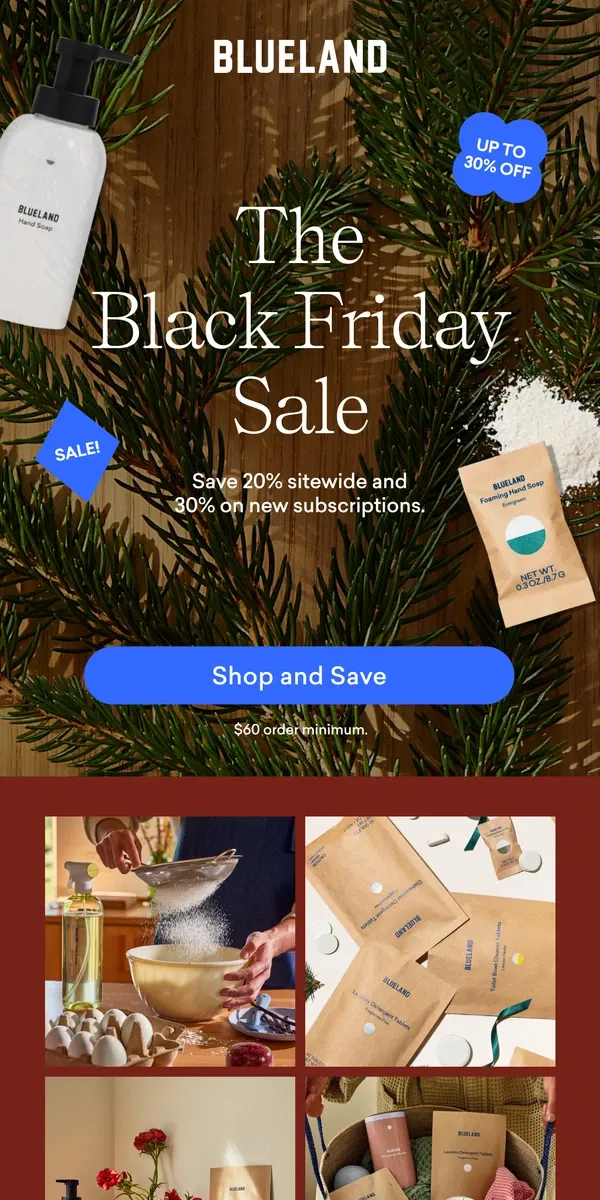 Email from Blueland. Still browsing Black Friday?