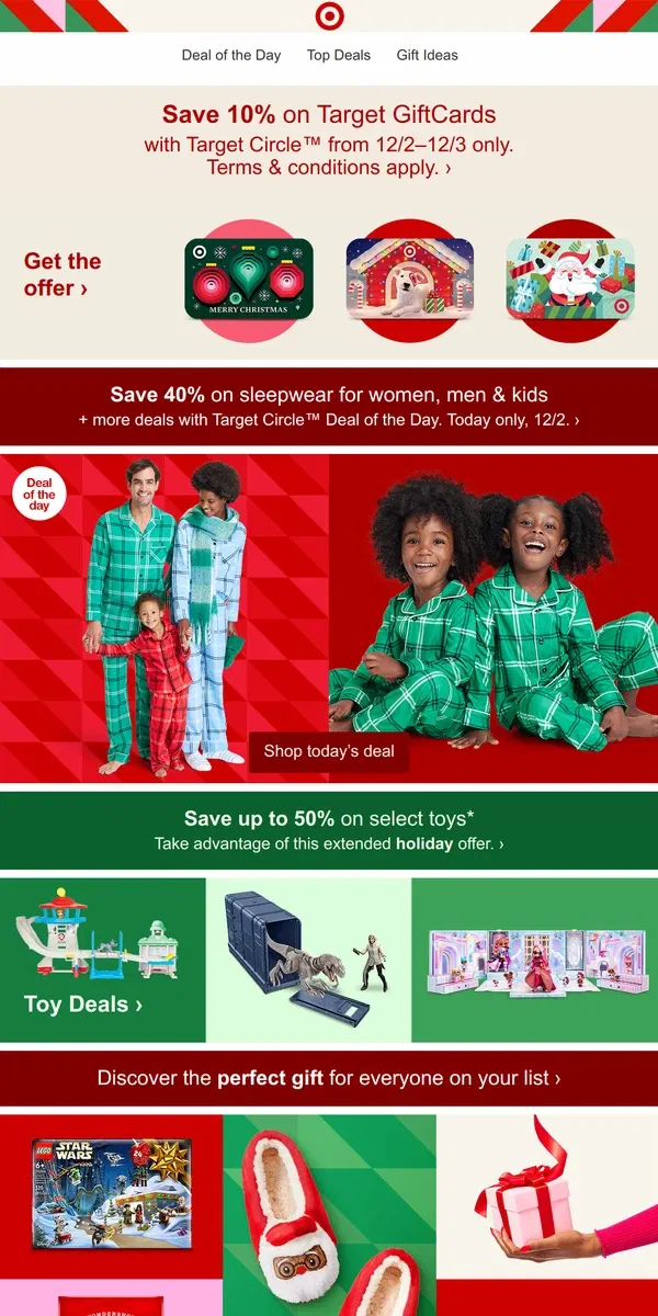 Email from Target. Save 10% on Target GiftCards with Target Circle.