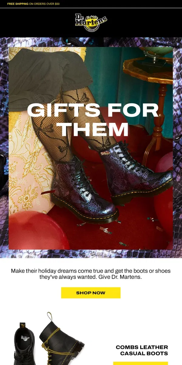 Email from Dr. Martens. Find the perfect gift