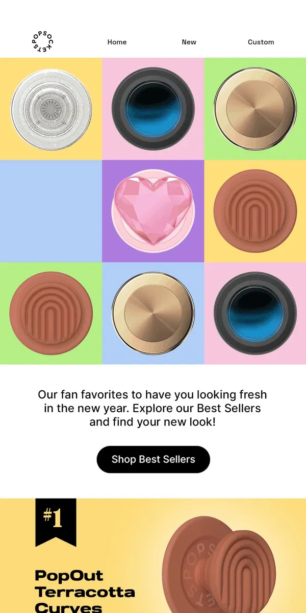 Email from PopSockets. 2024’s favorites, still trending in 2025 🎊