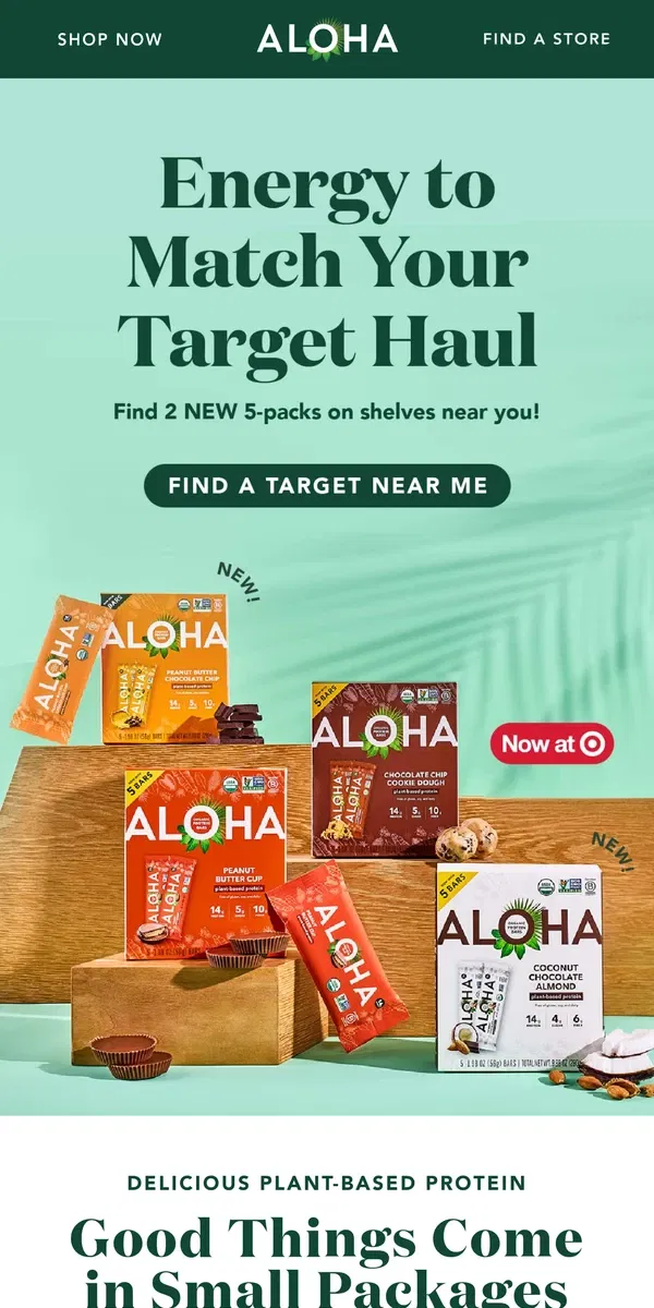 Email from ALOHA. Did someone say Tar-jay?