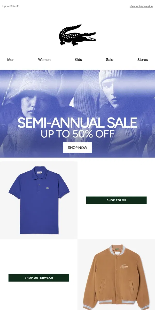 Email from Lacoste. Sale Essentials. Don't Miss These!