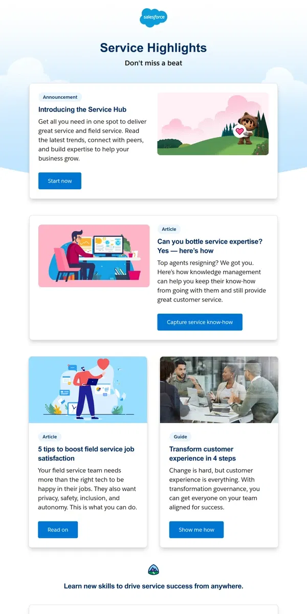 Email from Salesforce. Your new go-to for the latest in service and field service