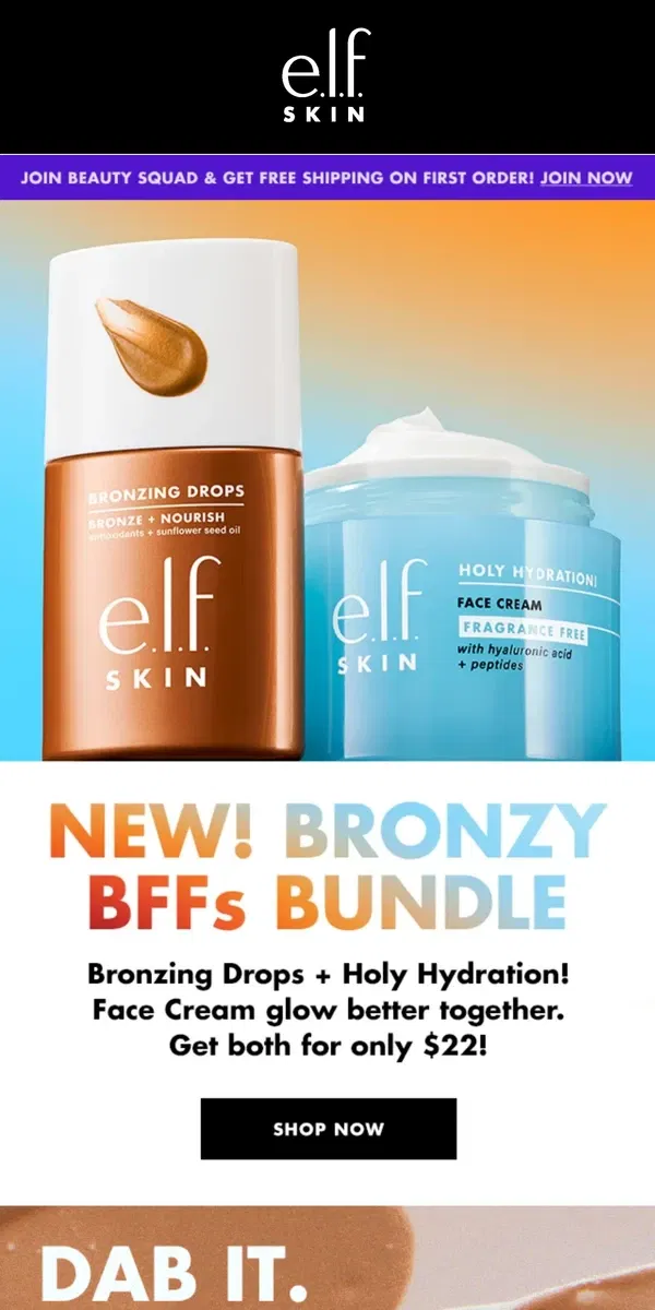 Email from e.l.f.. ☀️Bronzy BFFs Bundle