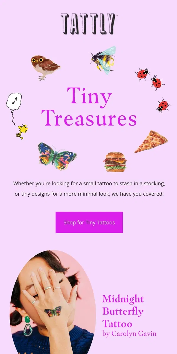 Email from Tattly. Petite Presents 💫