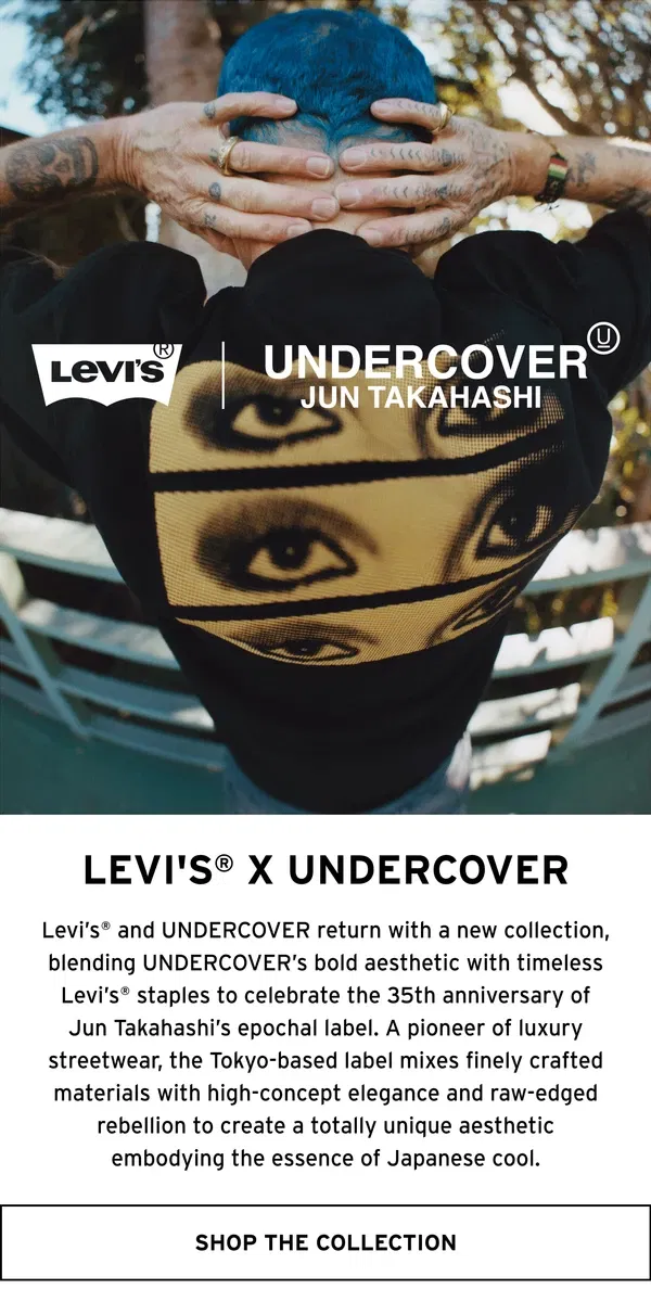 Email from Levi's. Levi’s® x UNDERCOVER