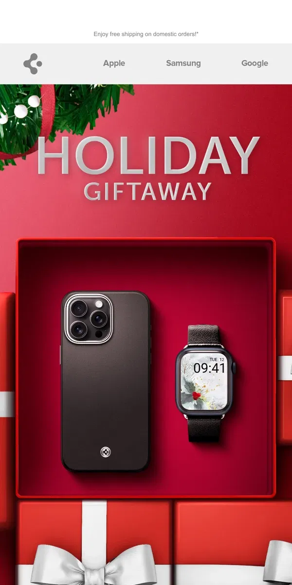 Email from Spigen. Giftaway #2 ends soon...