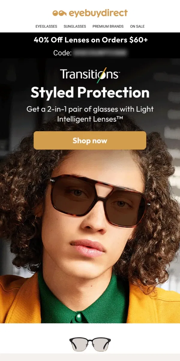 Email from Eyebuydirect. Adapt to your environment 🏡🚘☀️