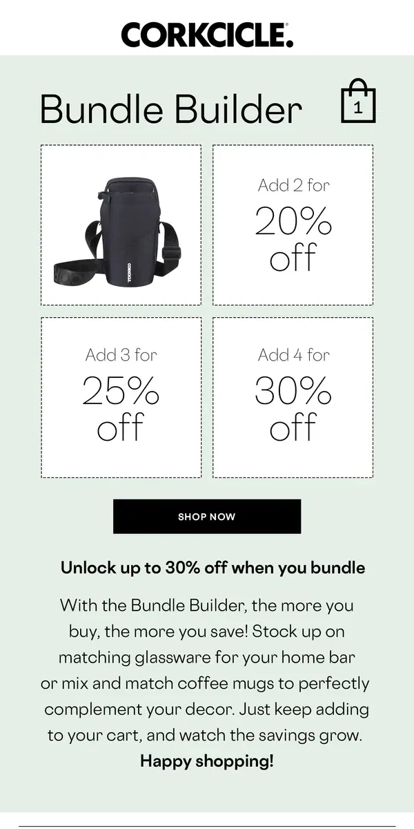 Email from CORKCICLE. Bundle & Save!