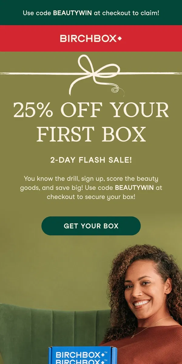 Email from Birchbox. 2-Day Flash Sale ⚡