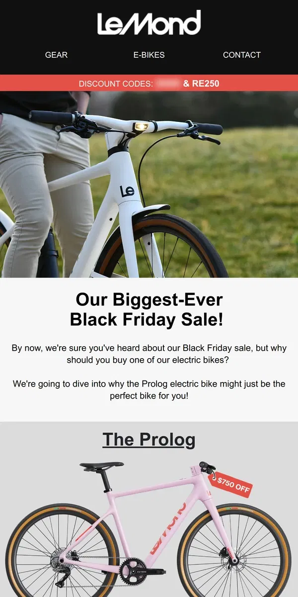 Email from LeMond. Why You Should Buy The Prolog