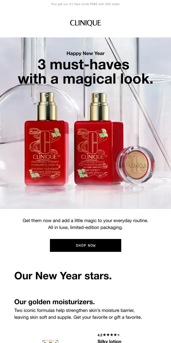 Email from Clinique. Don’t miss our New Year exclusives.