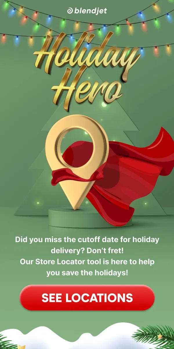 Email from BlendJet. Last minute shopping? 🛍️