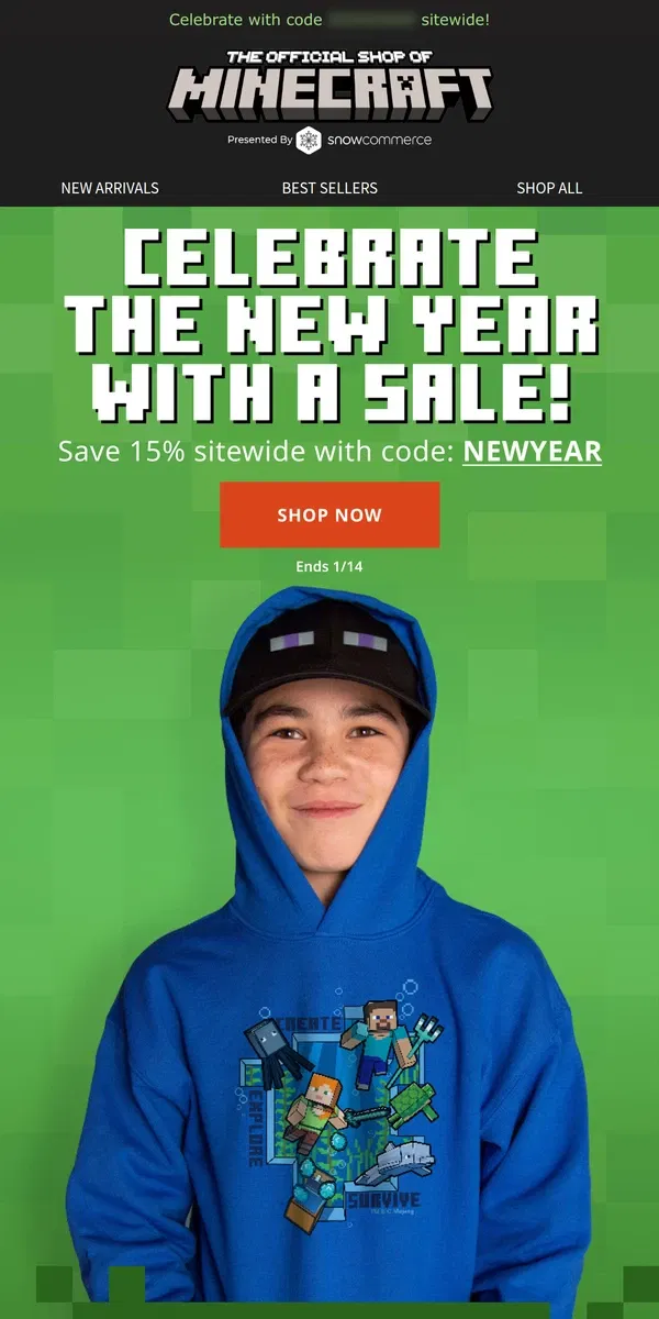 Email from Minecraft. Save 15% on 2024 Styles!