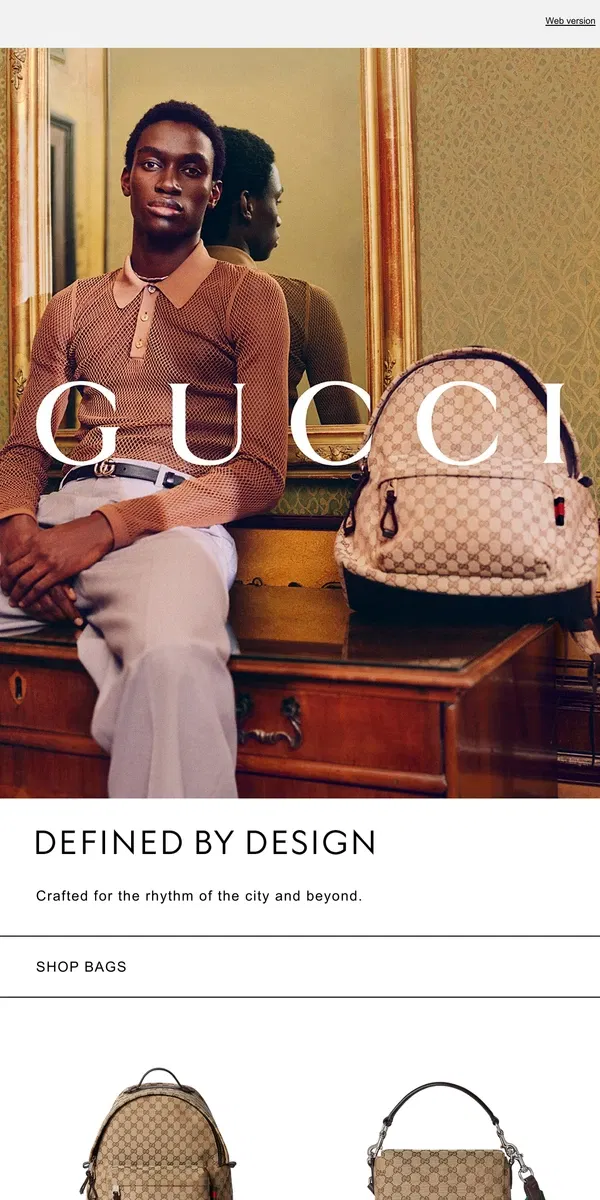 Email from GUCCI. New Season, New Accessory