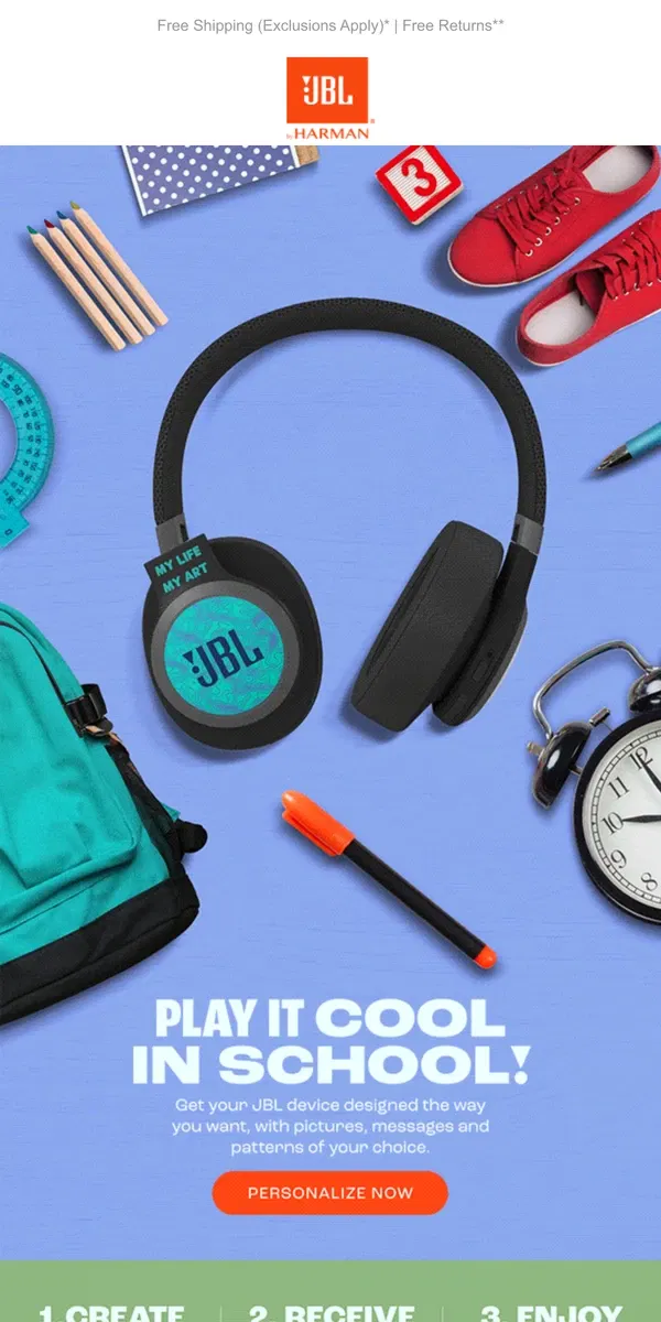 Email from JBL. ✏️ Back to School, Back to JBL: Get Ready with Big Discounts!