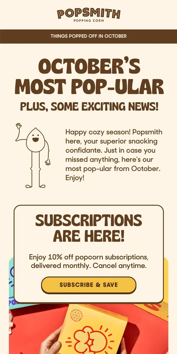 Email from Popsmith. Here's what you missed...