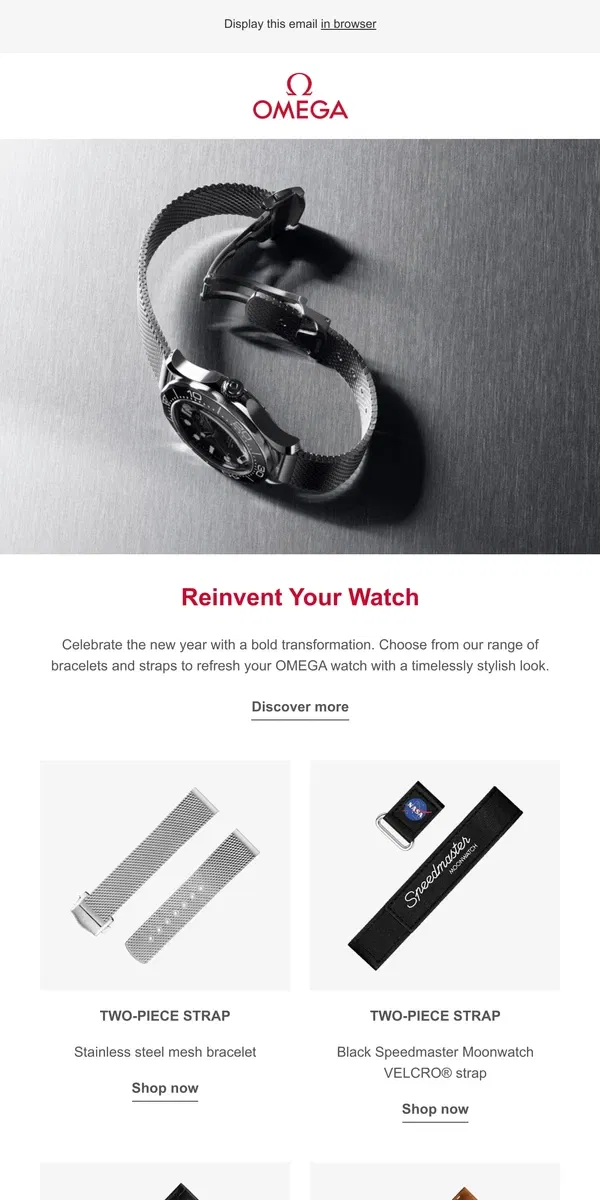 Email from OMEGA. Refresh Your Look in 2025