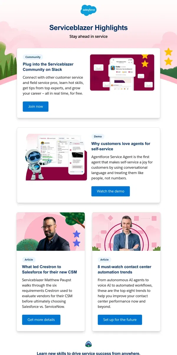 Email from Salesforce. Haven’t joined the Serviceblazer Community on Slack? Here’s why you should