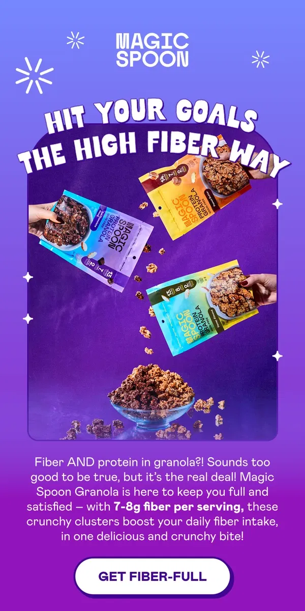 Email from Magic Spoon Cereal. Q: How is Magic Spoon Granola different?