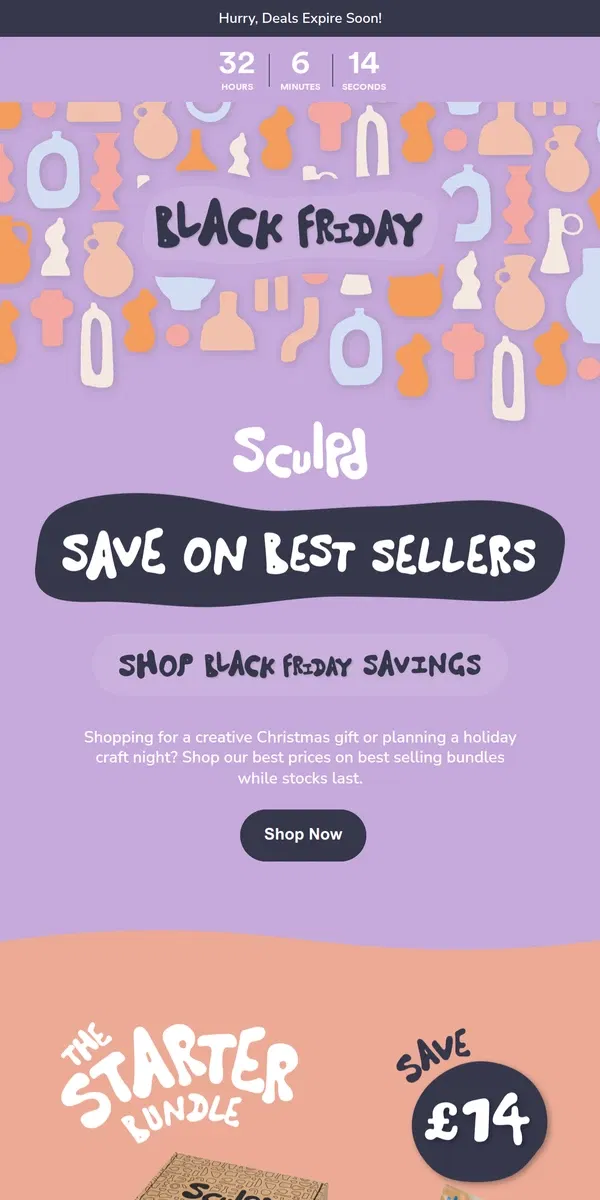 Email from Sculpd. Not long left of the Sale!