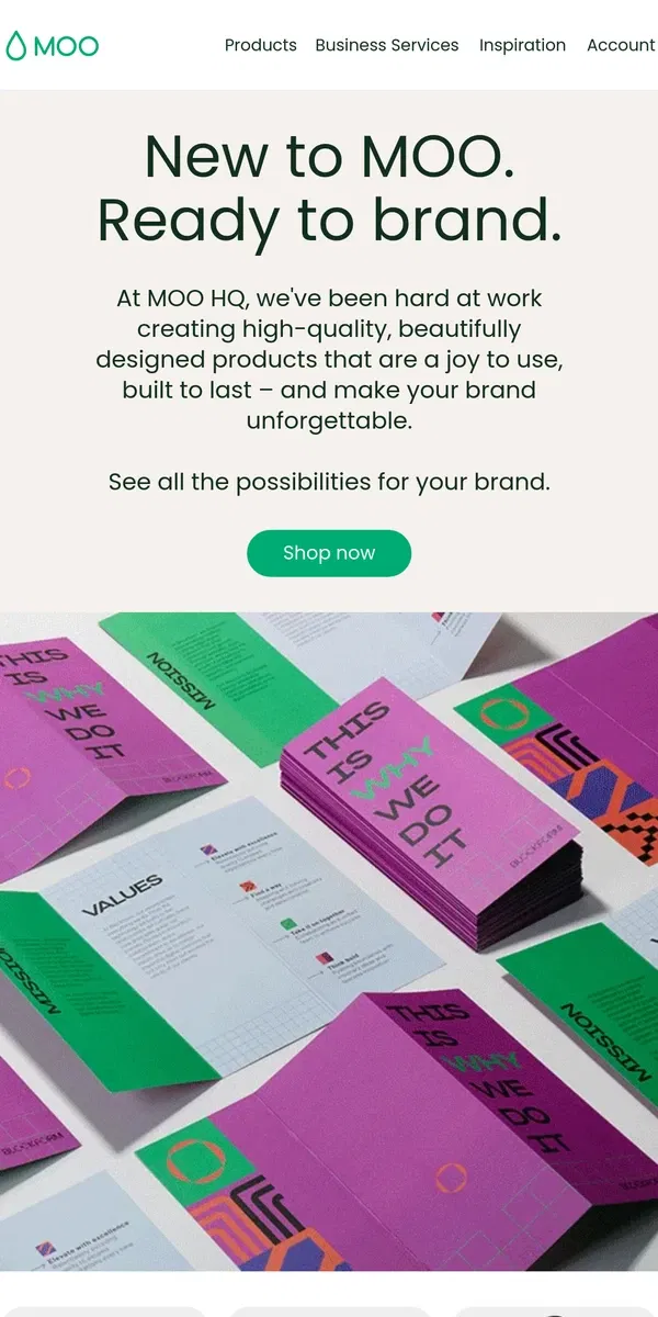 Email from MOO. 📣 Just dropped: New MOO must-haves