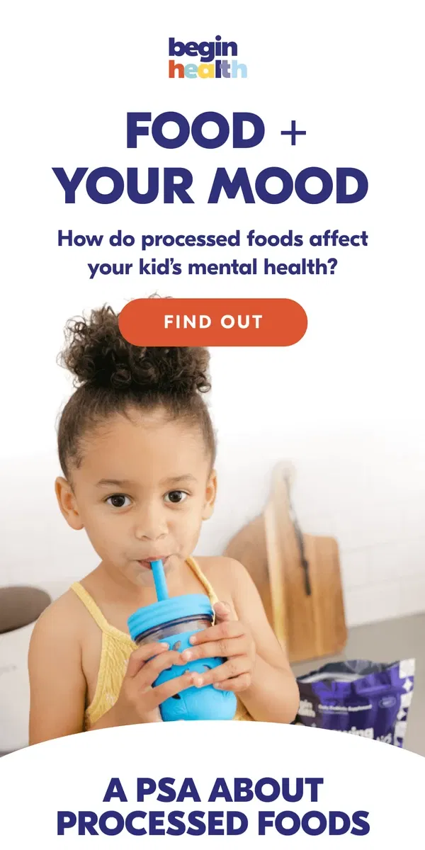 Email from Begin Health. Does food affect your mood?