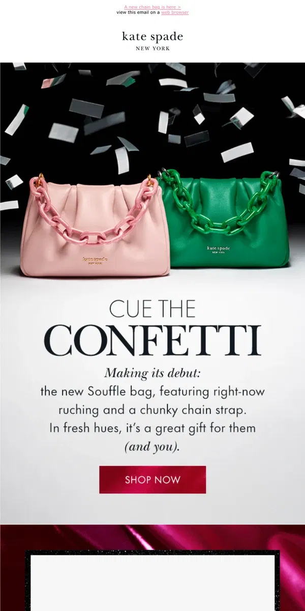 Email from Kate Spade. Click these links