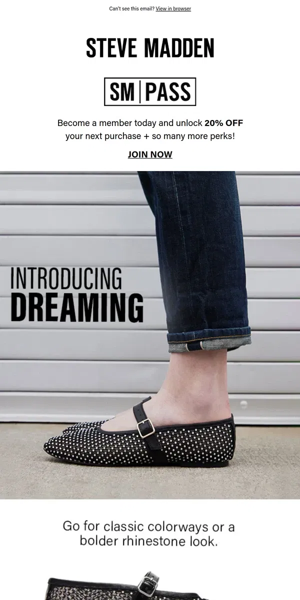 Email from Steve Madden. The Flat You’ve Been Dreaming Of