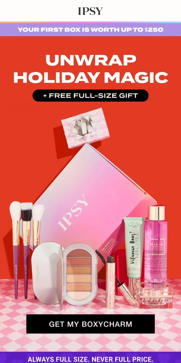 Email from BoxyCharm by IPSY. You’re approved for a BoxyCharm sneak peek 👀