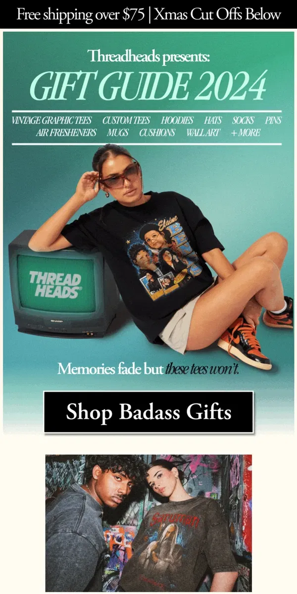 Email from Threadheads. , Your 2024 Gift Guide Awaits 🎁