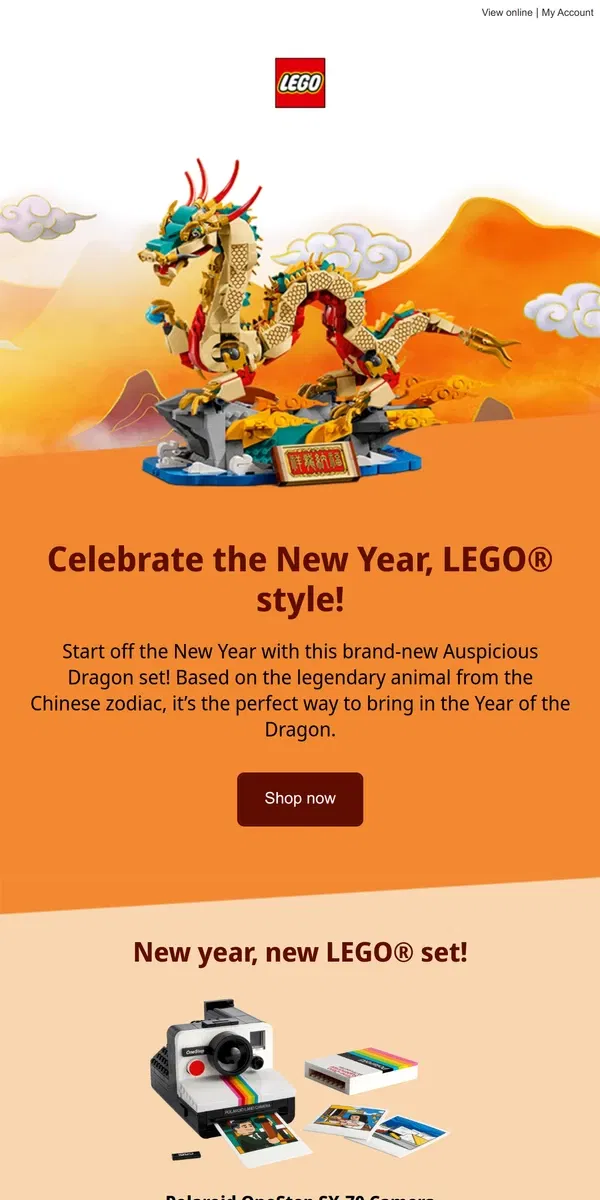 Email from Lego. What will you build in 2024?