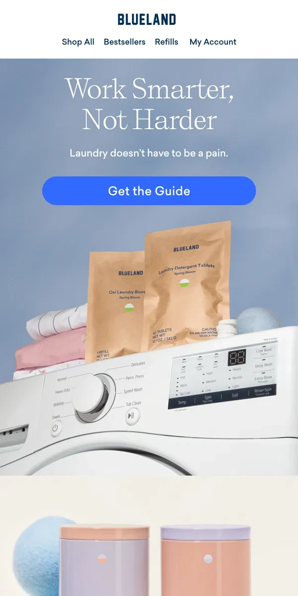 Email from Blueland. Consider tough laundry stains officially hacked