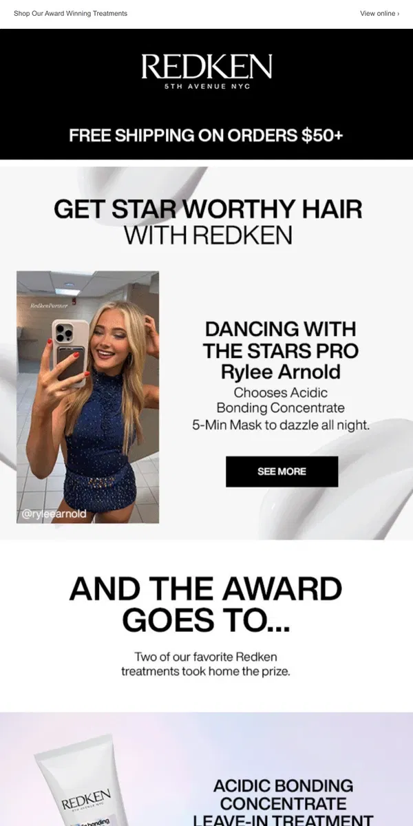 Email from Redken. And The Award Goes To: Redken!