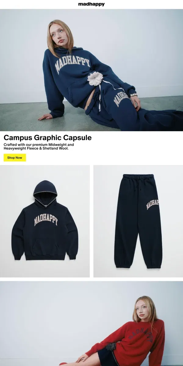 Email from Madhappy. Introducing Campus ⭐