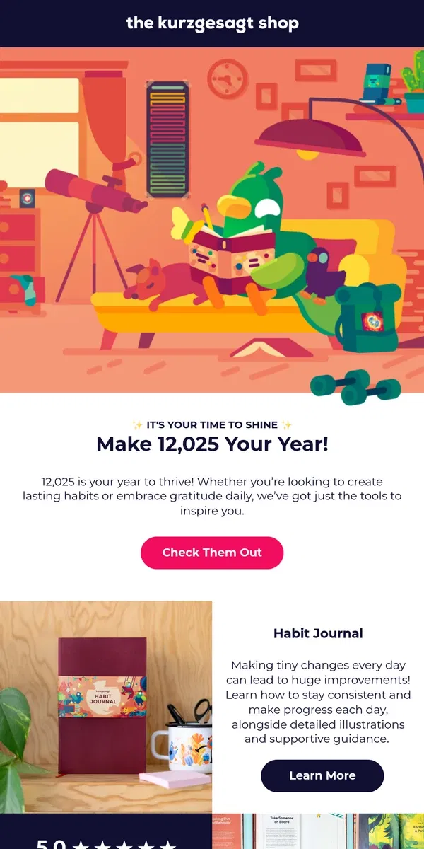 Email from Kurzgesagt. Transform Your 12,025 🌟